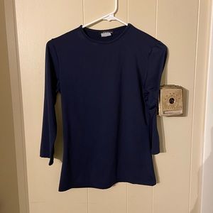 Navy Lycra tee